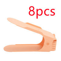 Imagen del producto: Zapatero apilable de plástico · Doble estante