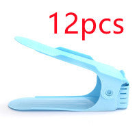 Imagen del producto: Zapatero apilable de plástico · Doble estante