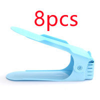 Imagen del producto: Zapatero apilable de plástico · Doble estante