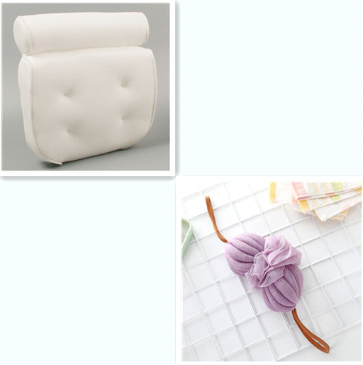 Imagen del producto: Almohada de spa para bañera con ventosas
