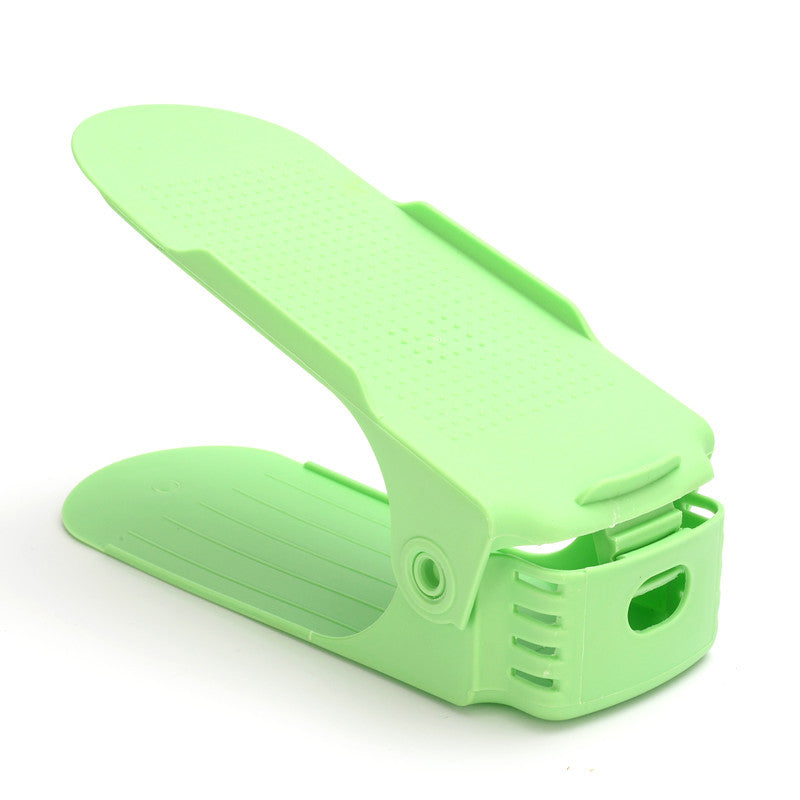 Imagen del producto: Zapatero apilable de plástico · Doble estante