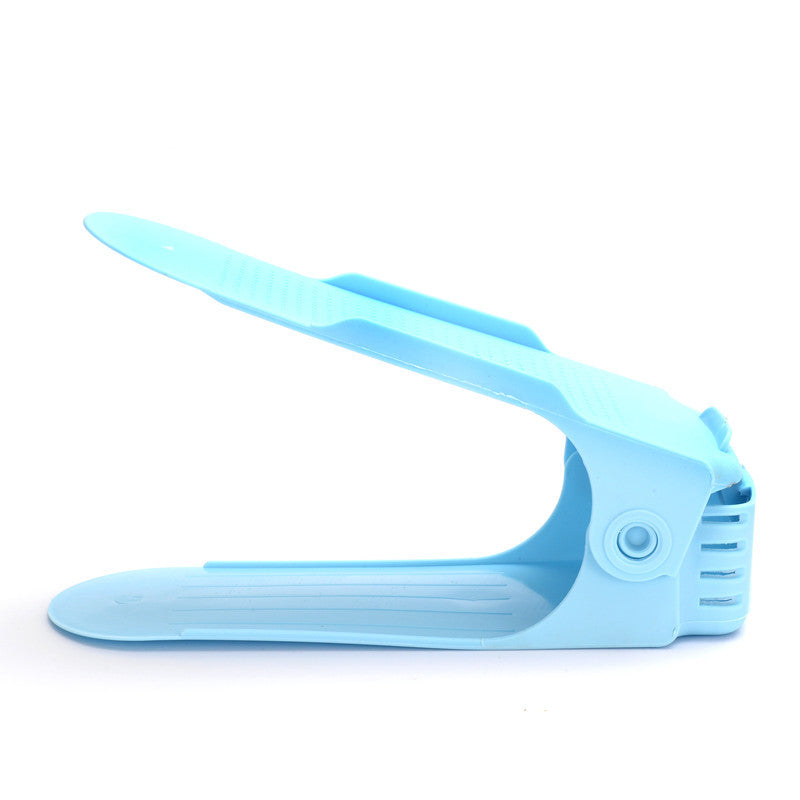 Imagen del producto: Zapatero apilable de plástico · Doble estante