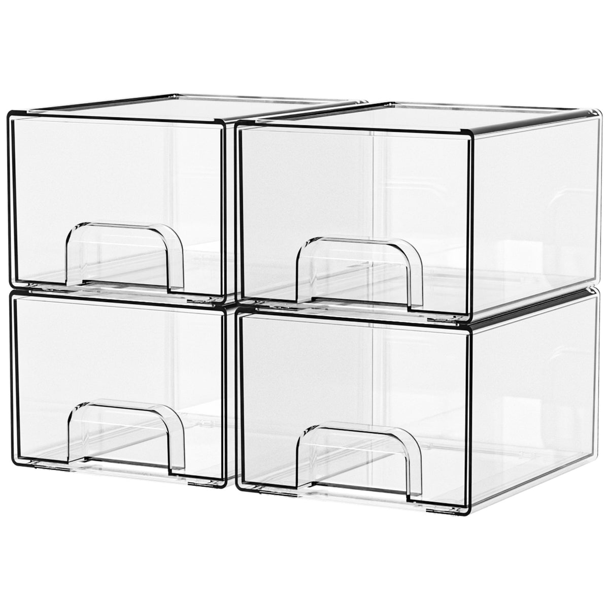 Imagen del producto: Cajones organizadores transparentes apilables · Acrílico