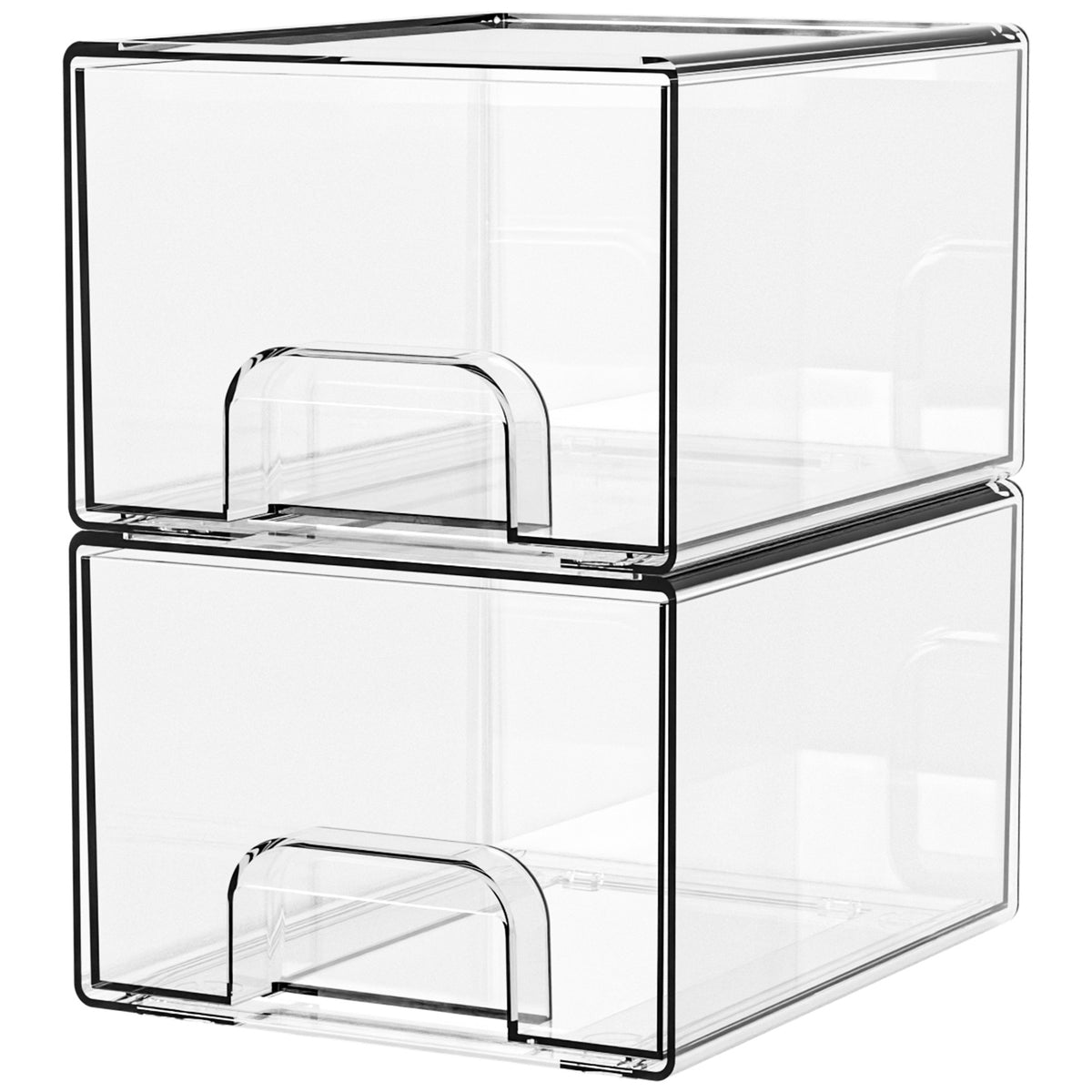 Imagen del producto: Cajones organizadores transparentes apilables · Acrílico