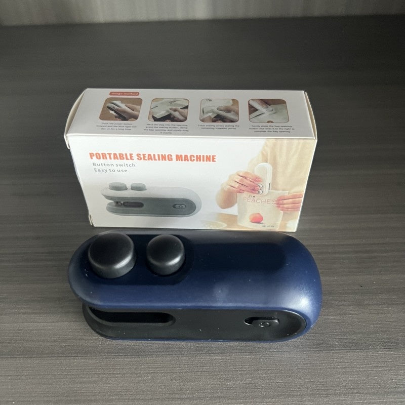 Imagen del producto: Mini sellador térmico de bolsas 2 en 1 · Recargable USB