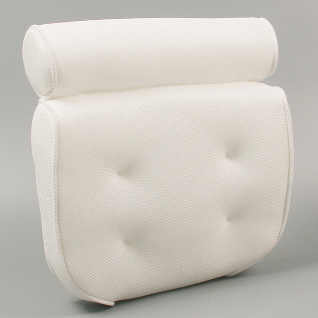 Spa bath pillow with suction cups
