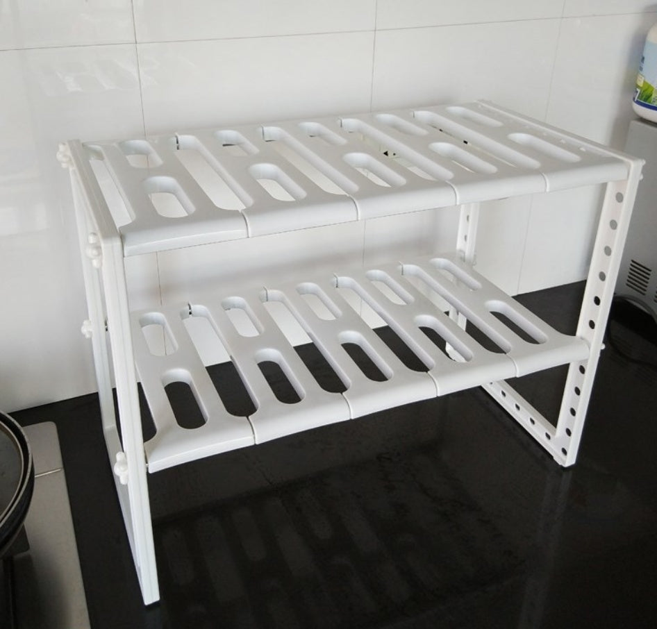Imagen del producto: Estante extensible de 2 niveles para bajo fregadero