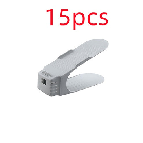 Imagen del producto: Zapatero apilable de plástico · Doble estante