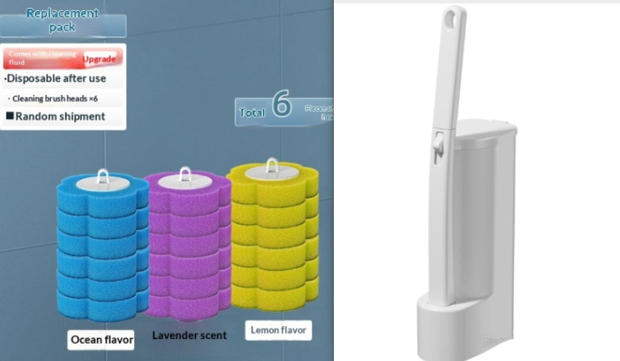 Imagen del producto: Escobilla de baño desechable con soporte ventilado