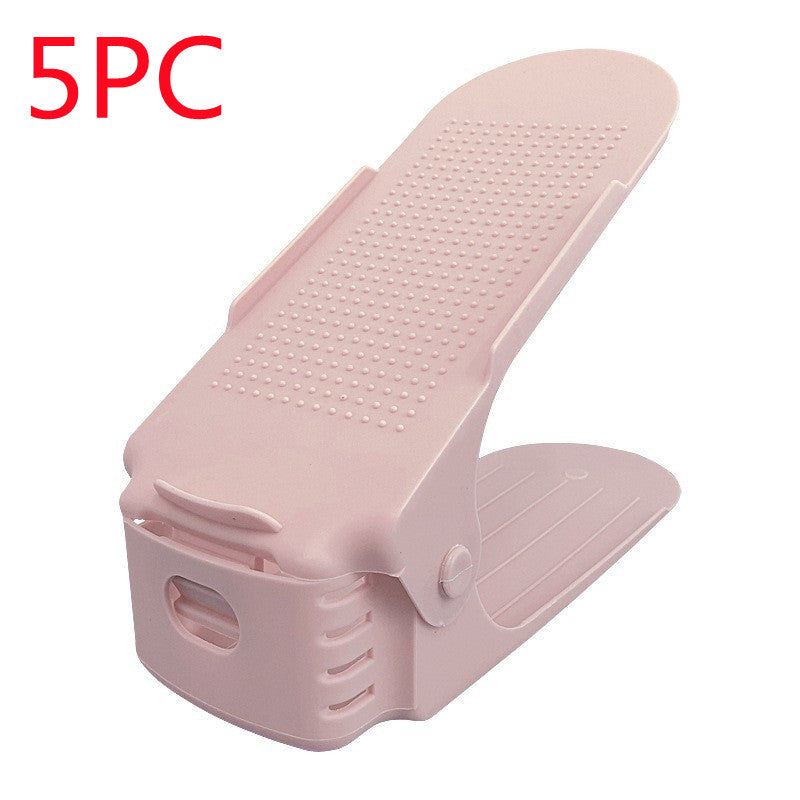 Imagen del producto: Zapatero apilable de plástico · Doble estante