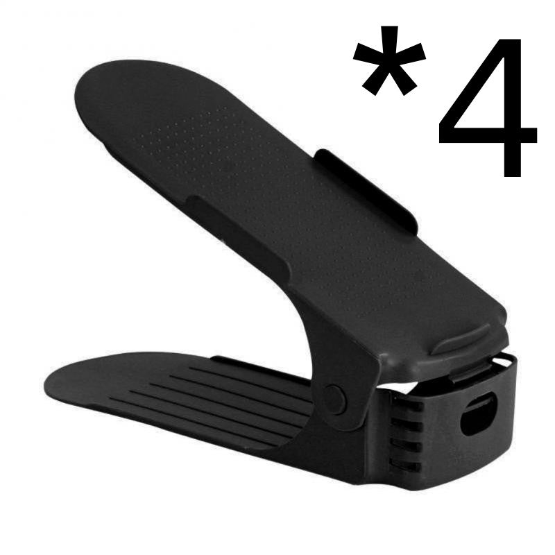 Imagen del producto: Zapatero apilable de plástico · Doble estante