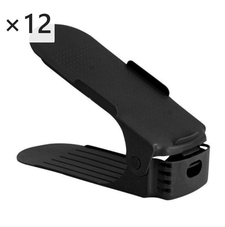 Imagen del producto: Zapatero apilable de plástico · Doble estante