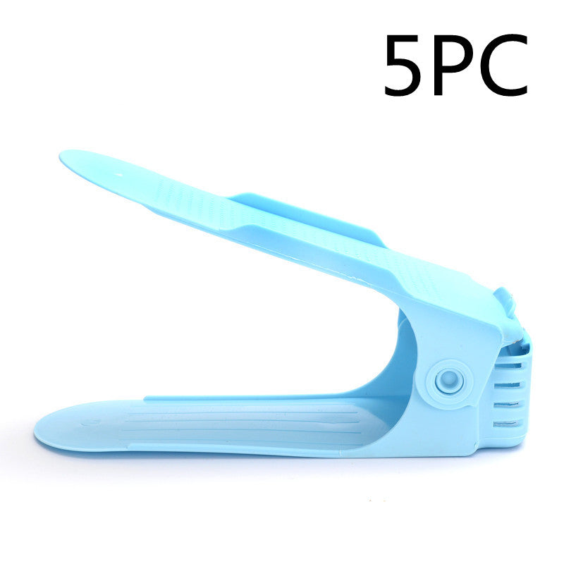 Imagen del producto: Zapatero apilable de plástico · Doble estante