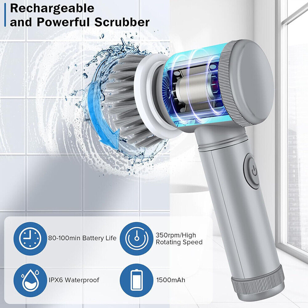 Imagen del producto: Cepillo eléctrico de limpieza con turbo · Recargable