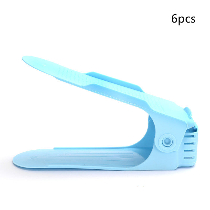 Imagen del producto: Zapatero apilable de plástico · Doble estante