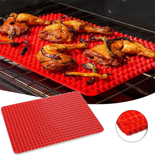 Alfombrilla de silicona piramidal para horno