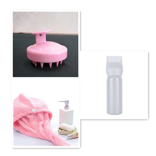 Cepillo de silicona para champú y cuero cabelludo